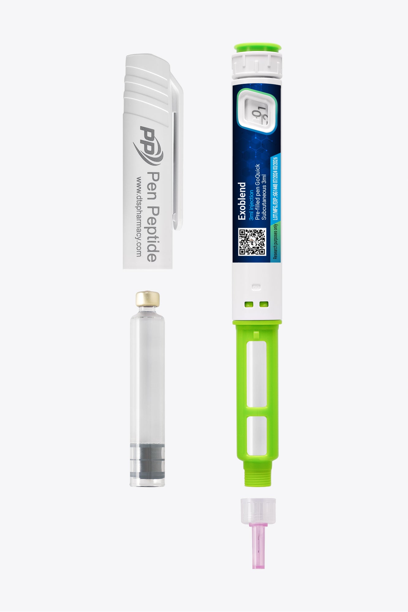 Exoblend pen with BPC-157; TB-500; PDRN; exosomes and deer antler extract