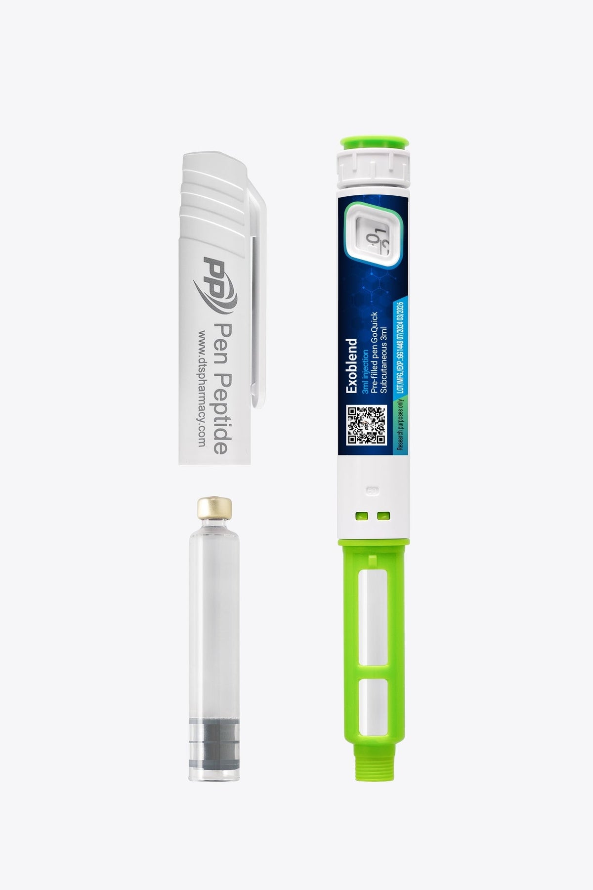 Exoblend pen with BPC-157; TB-500; PDRN; exosomes and deer antler extract