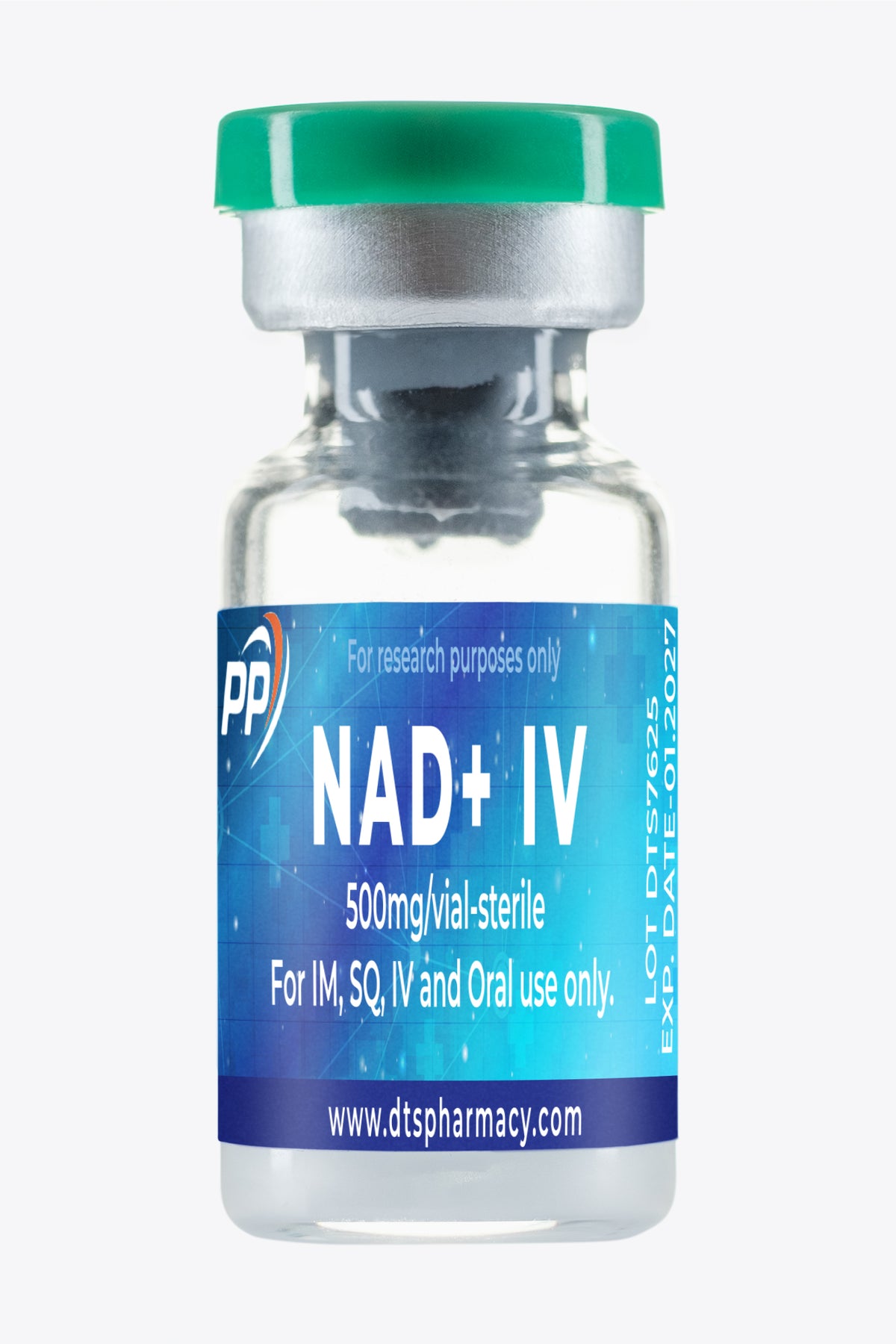 Vial with NAD+ 500 mg for intravenous administration