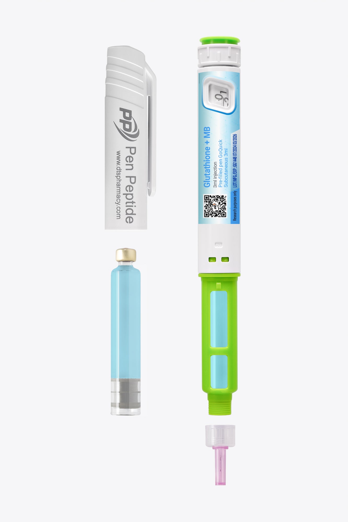 Glutathione + Methylene Blue Pre-Mixed Pen